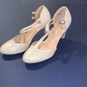 Vintage style strap heels